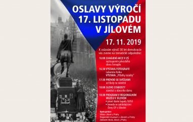 Oslavy 17. listopadu v Jílovém