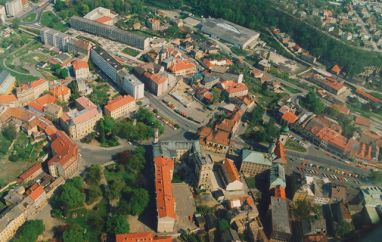 Mladá Boleslav z letadla | Muzeum Mladoboleslavska