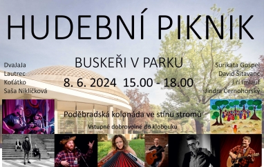 Hudební piknik Buskeři v parku | Městské kulturní centrum Poděbrady