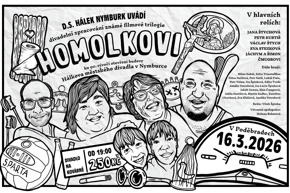 Homolkovi | Divadlo Na&nbsp;Kovárně Poděbrady