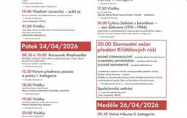 63. Poděbradské dny poezie | Divadlo Na Kovárně Poděbrady