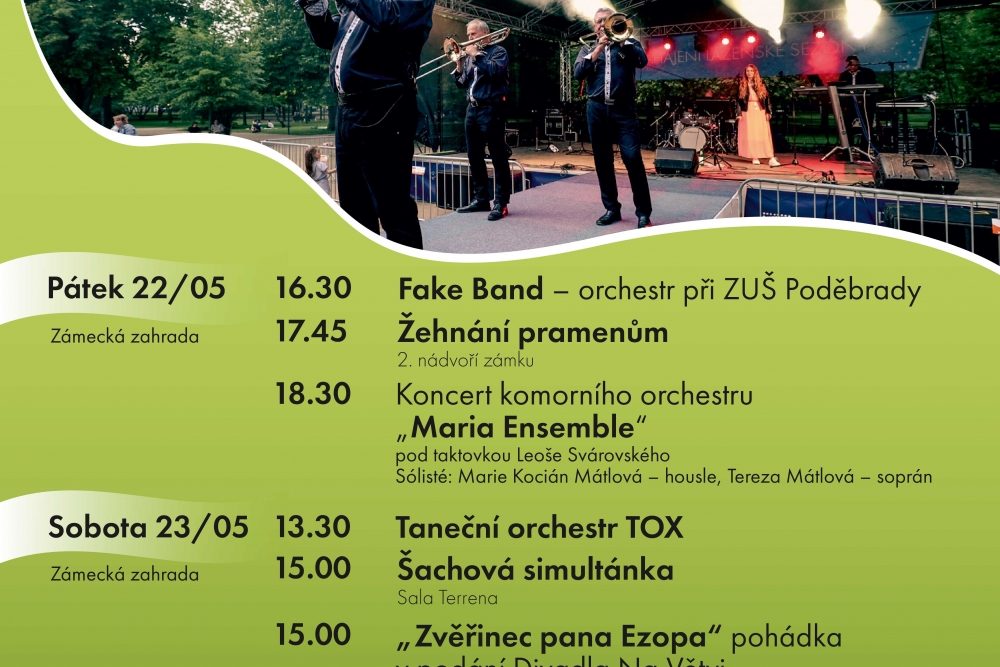 Zahájení Poděbradského kulturního léta - zahájení lázeňské sezóny | Městské kulturní centrum Poděbrady
